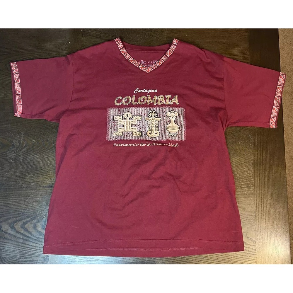 Cartsgena Colombia Tshirt Precolombina Shirt Mikmiz XL Extra Large Black
